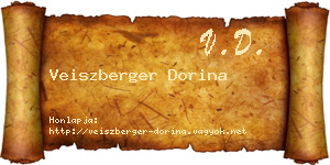 Veiszberger Dorina névjegykártya